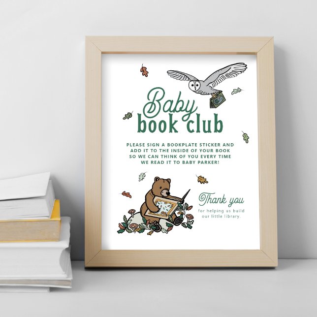 Baby Book Club Showaktivitäten Woodland Tischtenni Poster (Von Creator hochgeladen)