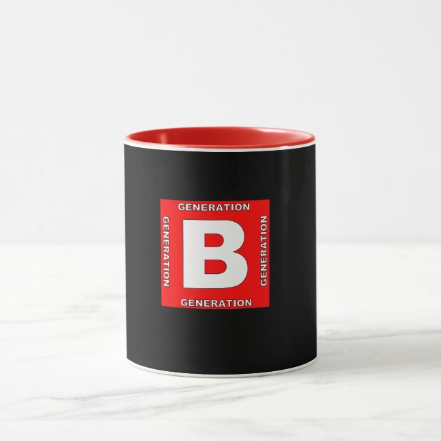 Baby Boomer Generation Tasse. Tasse (Zentrum)