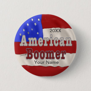 Baby Boomer individuelle Name Button