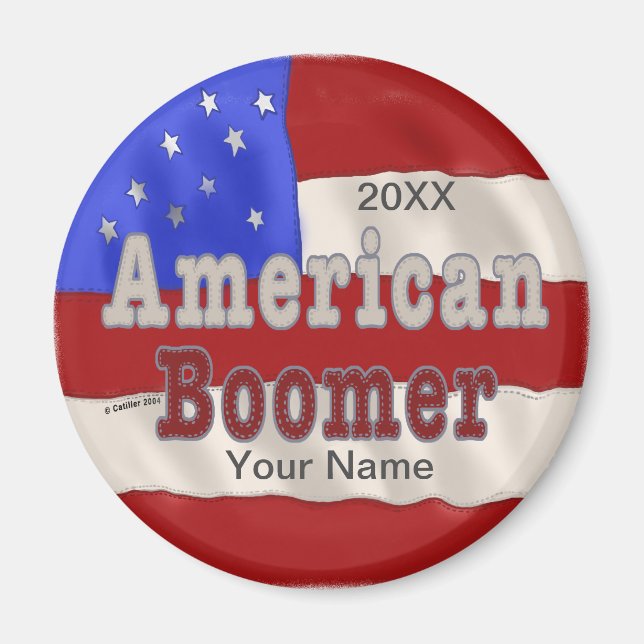 Baby Boomer individuelle Name Magnet (Vorne)