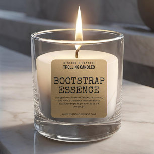 Baby Boomer Spaß Candle Labels Quadratischer Aufkleber