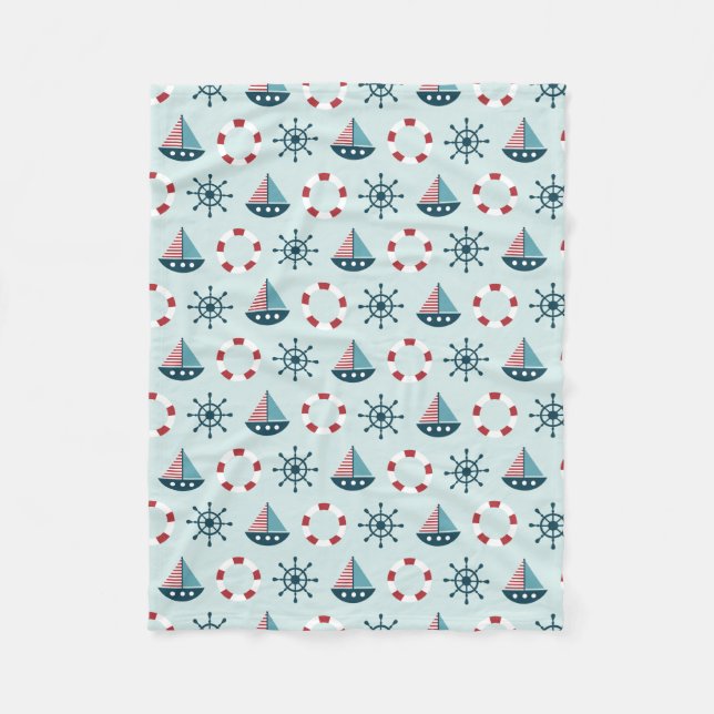 Baby-Boote  Fleecedecke (Vorderseite)