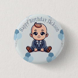 Baby Boss Birthday Button - Benutzerdefiniertes Bu