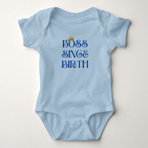 Baby Boss Seit der Geburt Baby Bodysuit Baby Strampler
