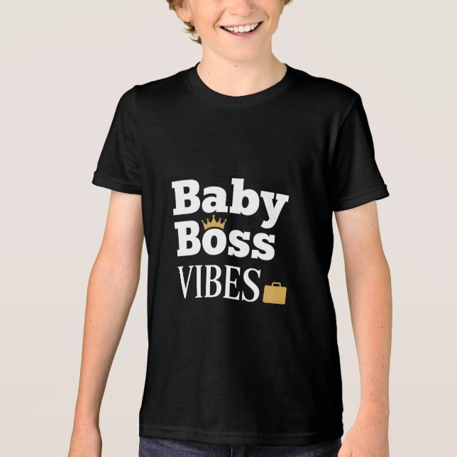 Baby Boss VIBES Tri-Blend Shirt (Vorderseite)