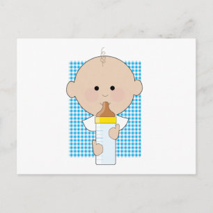 Baby Bottle Boy Postkarte