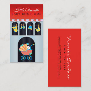 Baby Boutique Storefront Babyshop Business Card Visitenkarte