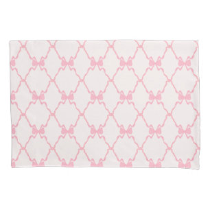 Baby Bow Trellis Pink Bella Ribbon Kissenbezug
