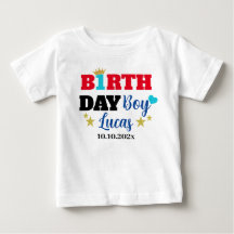 Baby Boy 1. Geburtstag Gold Crown Custom White