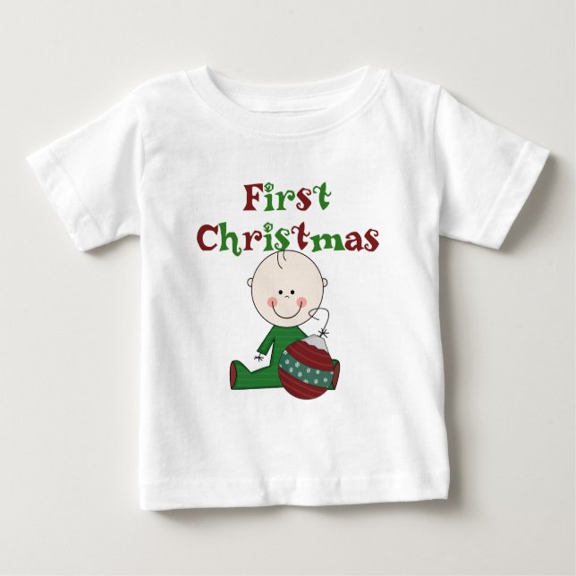 Baby Boy 1. Weihnachtsgeschenke Baby T-shirt (Vorderseite)
