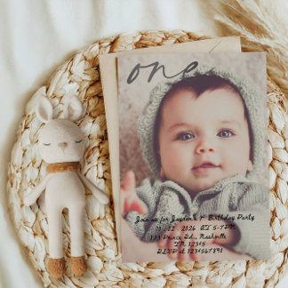 Baby Boy 1st Birthday - First Birthday Celebration Einladung