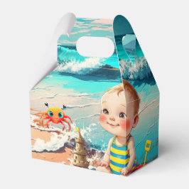 Baby Boy am Strand Geschenkschachtel