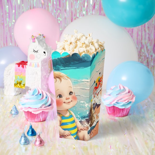 Baby Boy am Strand Geschenkschachtel (Party)