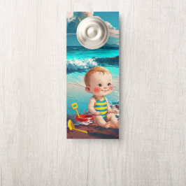Baby Boy am Strand Türanhänger