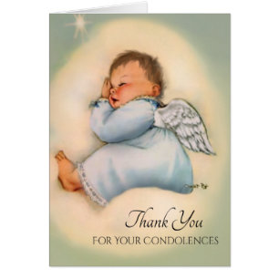 Baby Boy Angel Vielen Dank für Ihr Beileid