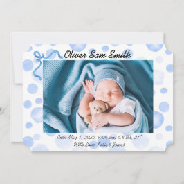 Baby Boy Ankündigung