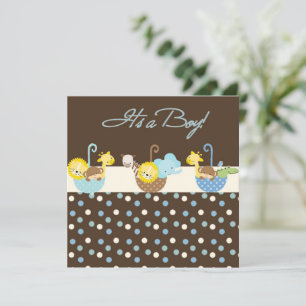 Baby Boy Announctions Card Ankündigung