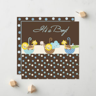 Baby Boy Announctions Card Ankündigung