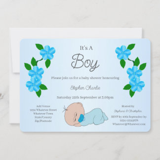 Baby Boy Baby Shower Einladung