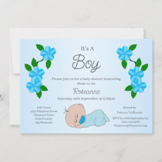 Baby Boy Baby Shower Einladung