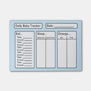 Baby Boy - Baby Tracker Post-it Notes Post-it Klebezettel