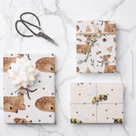 Baby Boy Baby Wild Animal Geschenkpapier Set