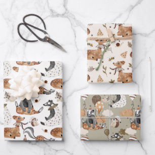 Baby Boy Baby Wild Animal Geschenkpapier Set