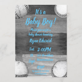 Baby Boy Baseball Babydusche Einladung