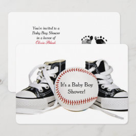 Baby Boy Baseball Dusche Einladung
