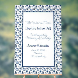 Baby Boy Begrüßungszeichen Acrylschild