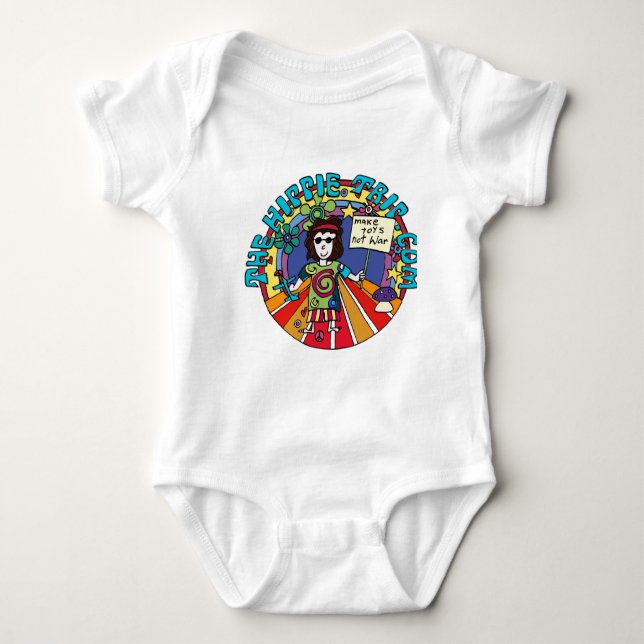 Baby Boy bekommt seinen Hippie On! Baby Strampler (Vorderseite)
