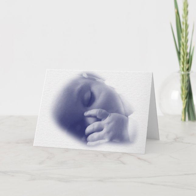 Baby Boy Birth Ankündigung (Vorderseite)