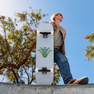 Baby Boy Blauglocken Blumen Frühling Skateboard