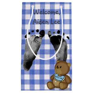 Baby Boy Blue Bear Kleine Geschenktüte