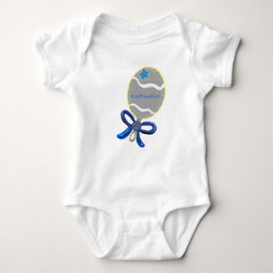 Baby Boy Blue Bow Rattle T - Shirt - CUSTOMIZE Nam