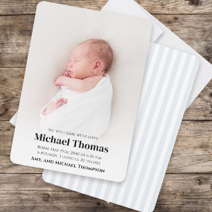 Baby Boy Blue Foto Einfach Custom