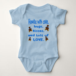 Baby Boy Blue Handy mit Liebe-Outfit Baby Strampler