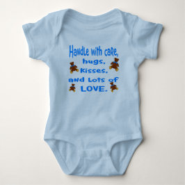 Baby Boy Blue Handy mit Liebe-Outfit Strampler