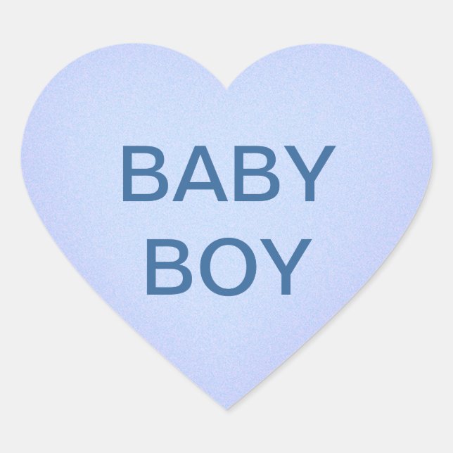 Baby Boy Blue Heart Sticker (Vorderseite)