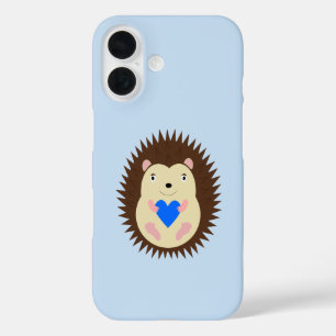 Baby Boy Blue Herz Igel iPhone 16 Hülle