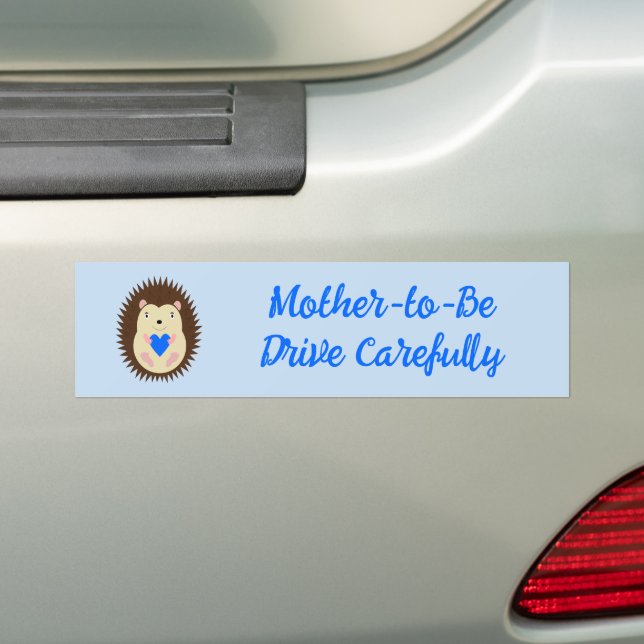 Baby Boy Blue Herz Igel Custom Autoaufkleber (Auf Auto)