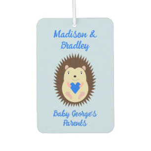 Baby Boy Blue Herz Igel Custom Autolufterfrischer