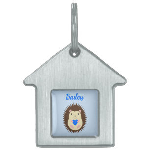 Baby Boy Blue Herz Igel Custom Tiermarke