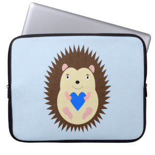 Baby Boy Blue Herz Igel Laptopschutzhülle