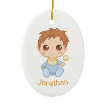 Baby Boy Blue Jumpsuit, Individuelle Name und Foto