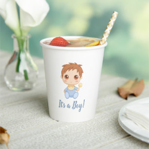 Baby Boy Blue Jumpsuit Pappbecher