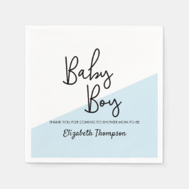 Baby Boy Blue Personalisiert Baby Dusche Serviette