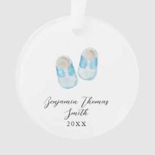 Baby Boy Blue Schuhe Weihnachts Akronylic Ornament