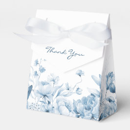 Baby Boy Blue Watercolor Florals Zent Favor Box Geschenkschachtel