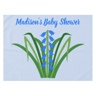 Baby Boy Bluebell Blumen Baby Shower Frühling Tischdecke